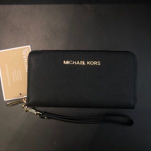 Michael Kors jet set wallet, black